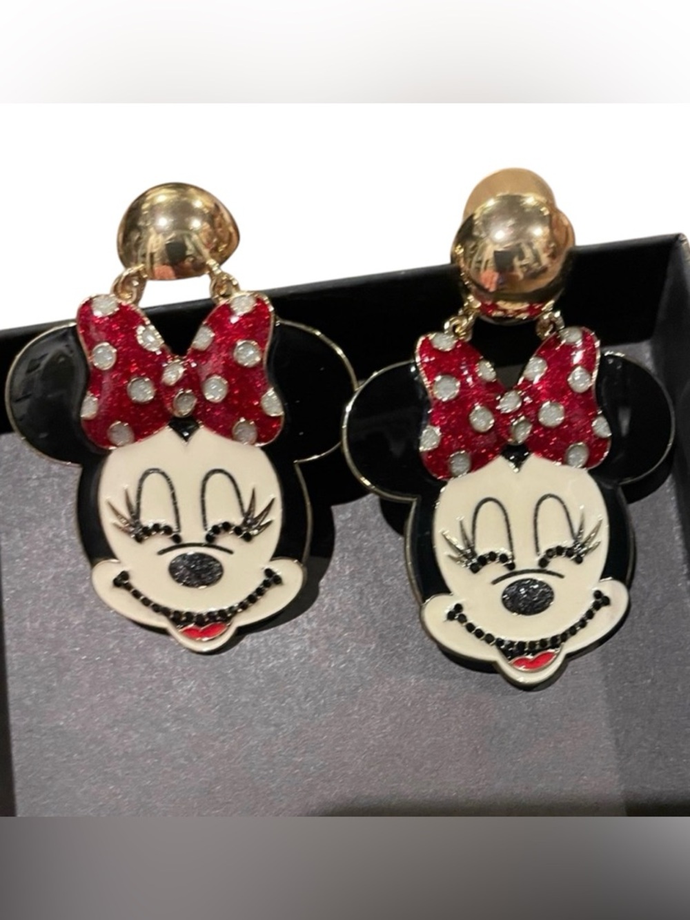 Disney Pierced Red Minnie Mouse Disney Earrings